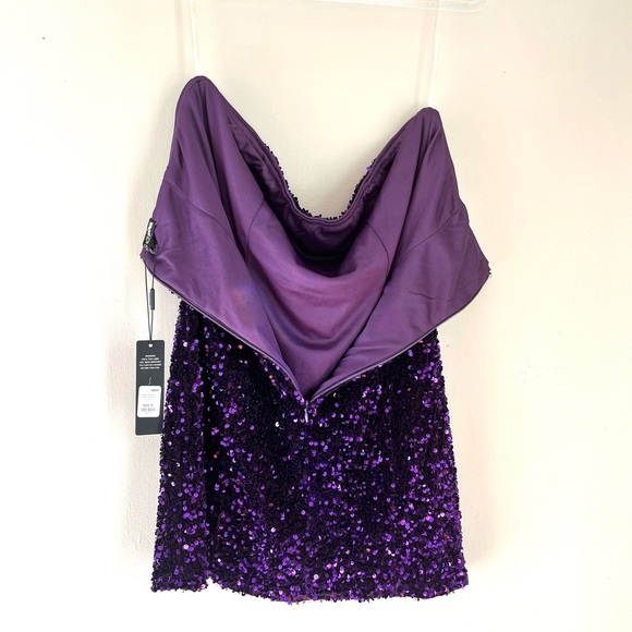 Fashion Nova Kara Sequin Mini Tube Dress sz XL - Picture 11 of 14